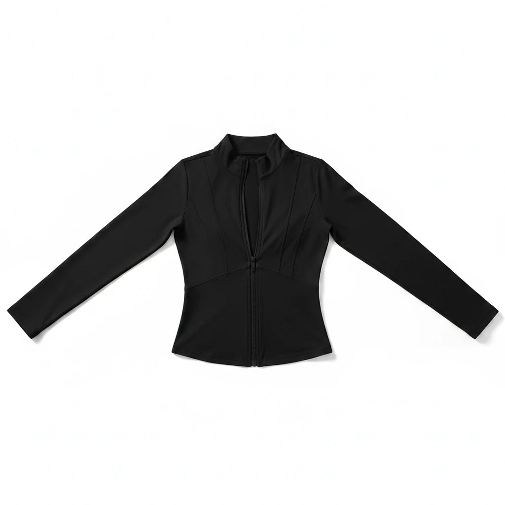 Women's Slim-Fit Zip Jacket – UV Protection & All-Season Sport