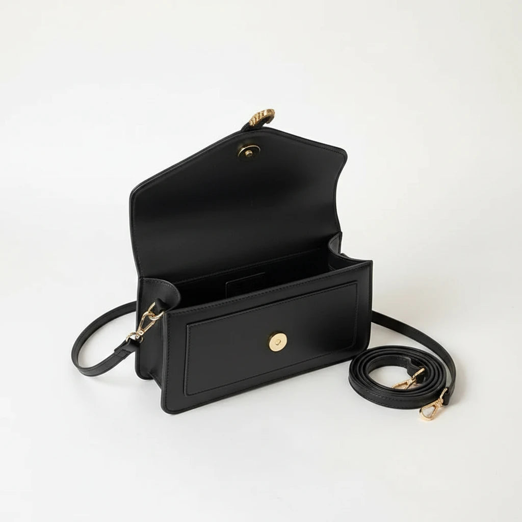 Sleek Flap Crossbody Bag
