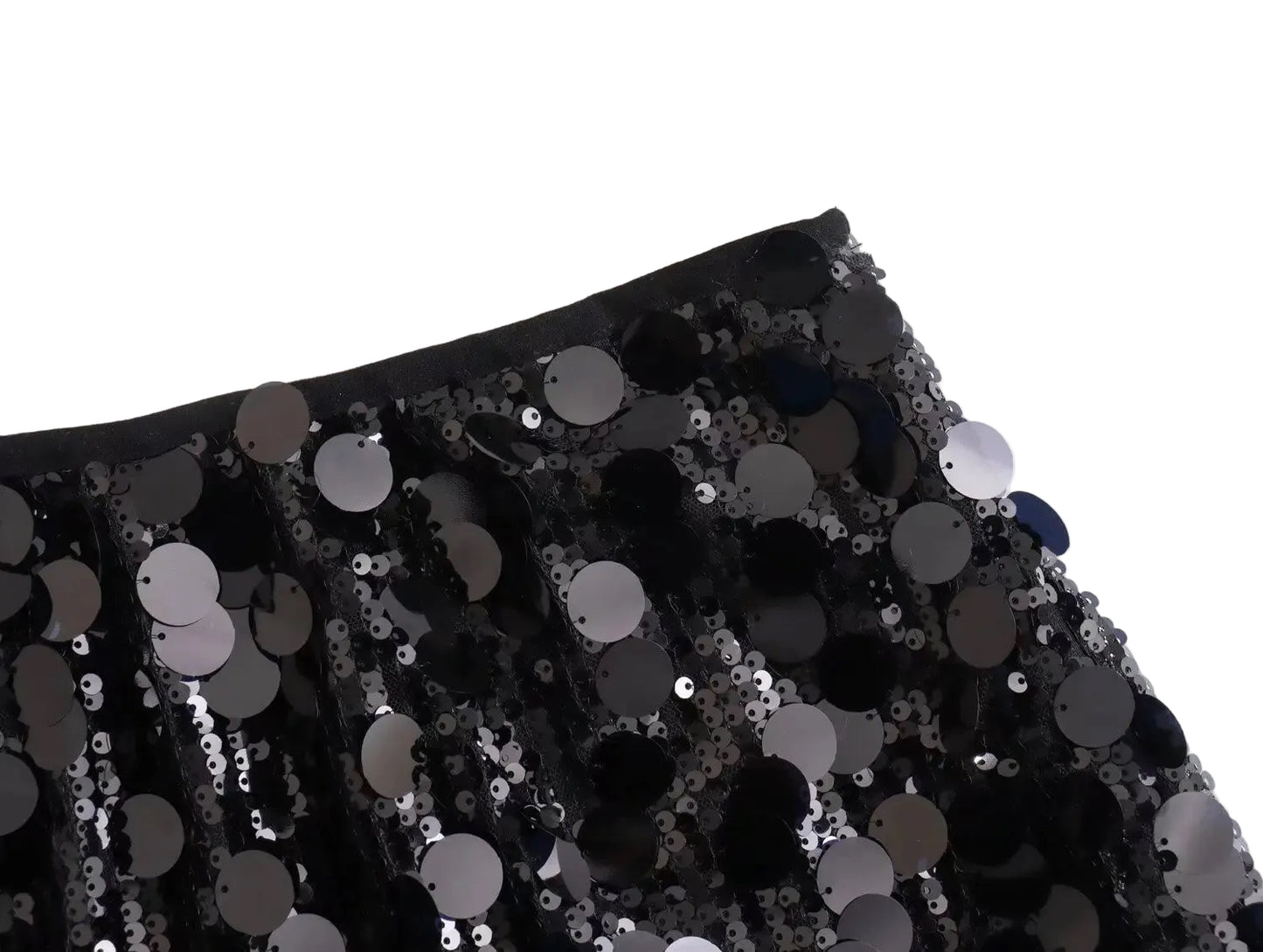 Sequin High-Waist Mini Skirt