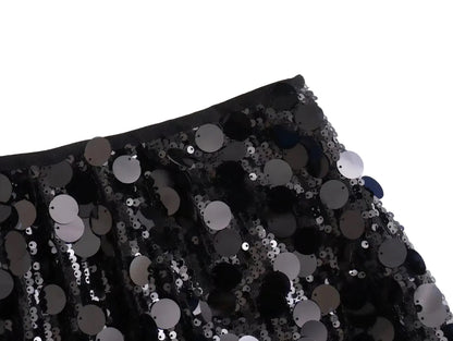 Sequin High-Waist Mini Skirt