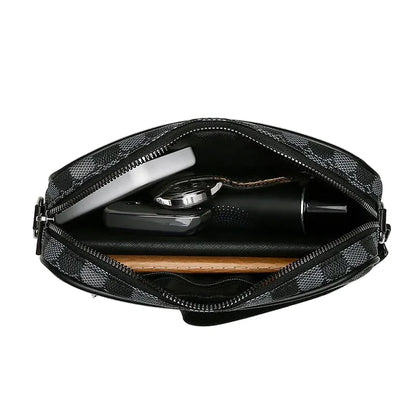 Men’s Business Crossbody Bag-Sleek Leather Satchel