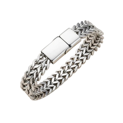 Magnetic Lock Stainless Steel Chain Bracelet