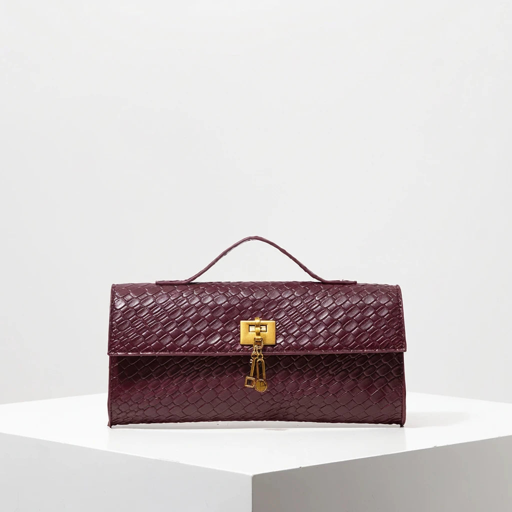 Women’s  Baguette Shoulder Bag – Geometric Summer Purse