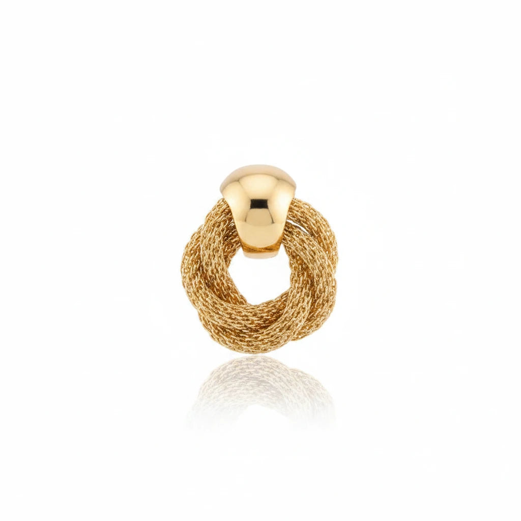 The Twisted Circle Drop Earrings