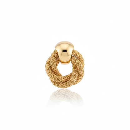 The Twisted Circle Drop Earrings