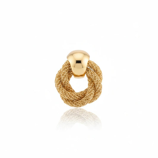 The Twisted Circle Drop Earrings