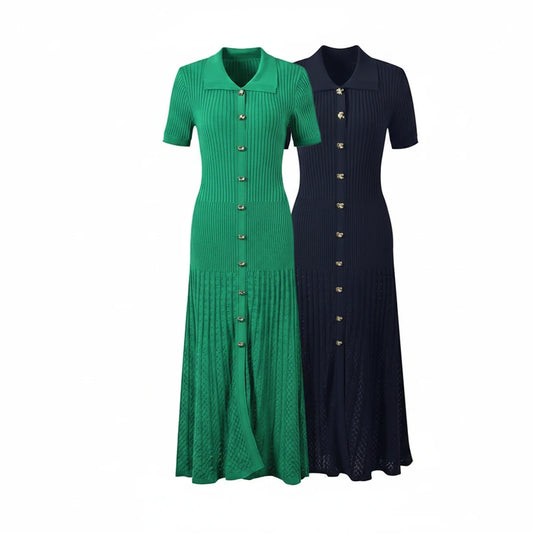 The Knit Shirt Maxi Dress