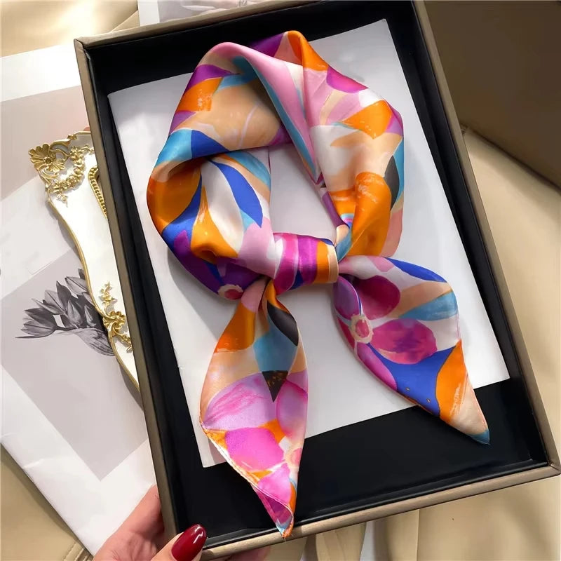 LuxeWrap Satin Scarf