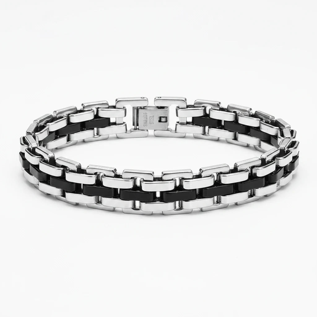 The Obsidian Link Bracelet