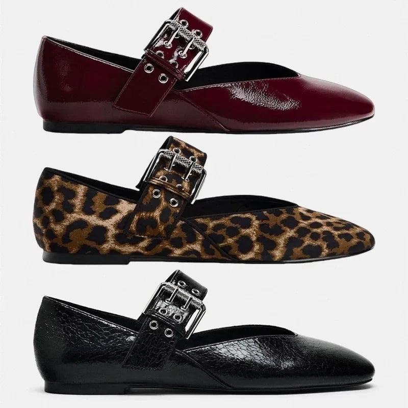 The Leopard Ballet Flat