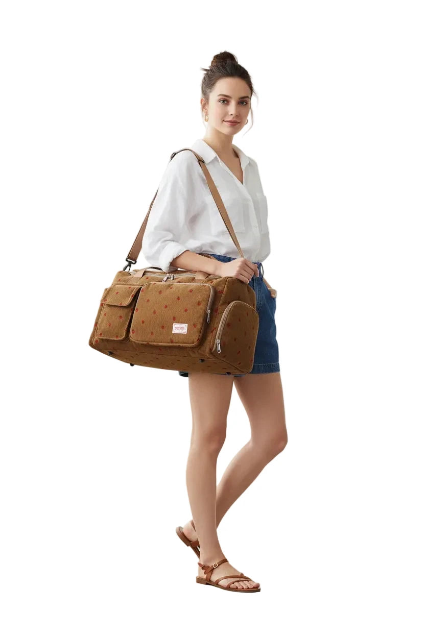 Cozy Carry-on Corduroy Travel Bag