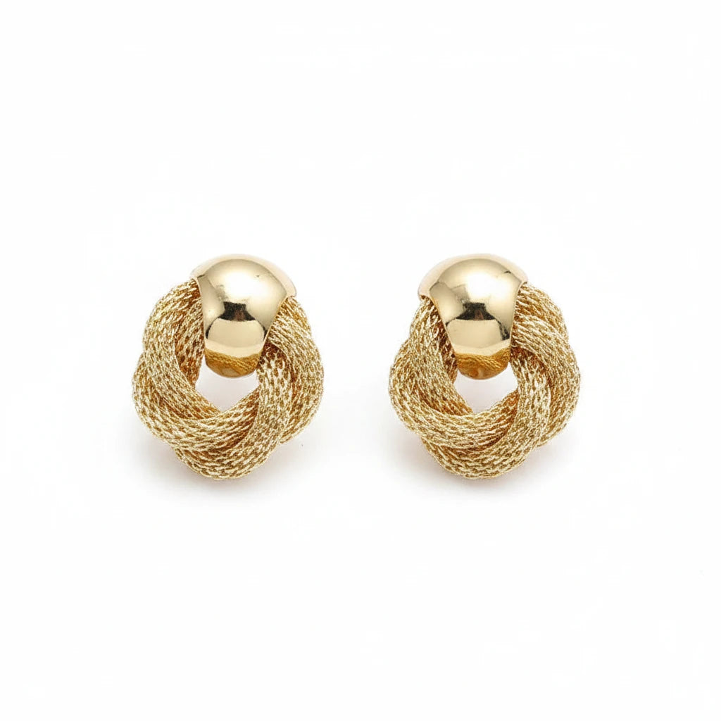 The Twisted Circle Drop Earrings