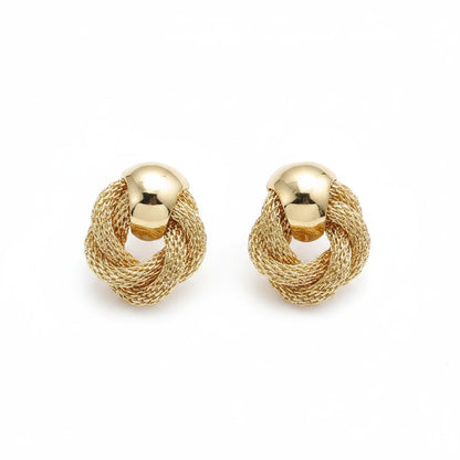 The Twisted Circle Drop Earrings