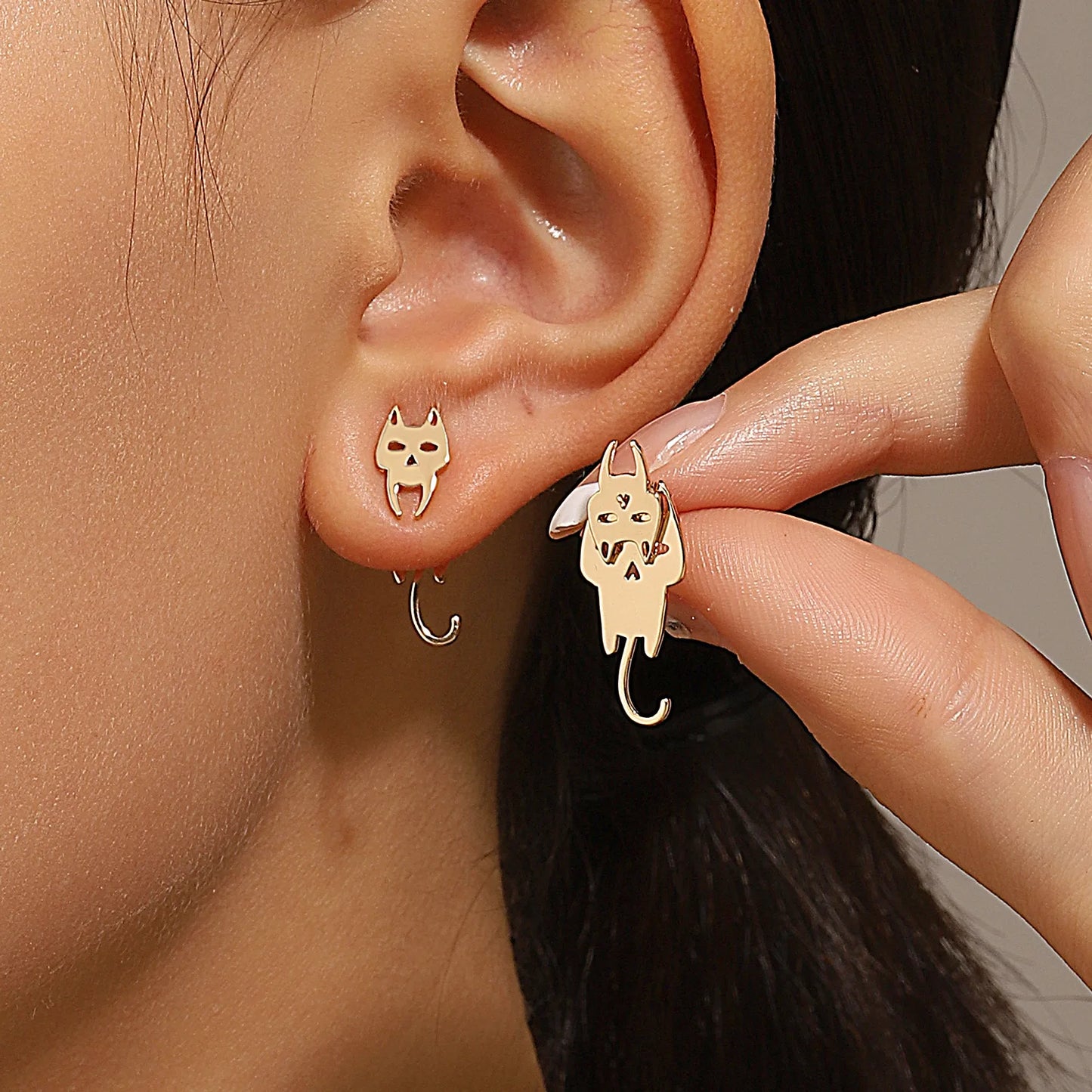 The Geometry Stud Earrings