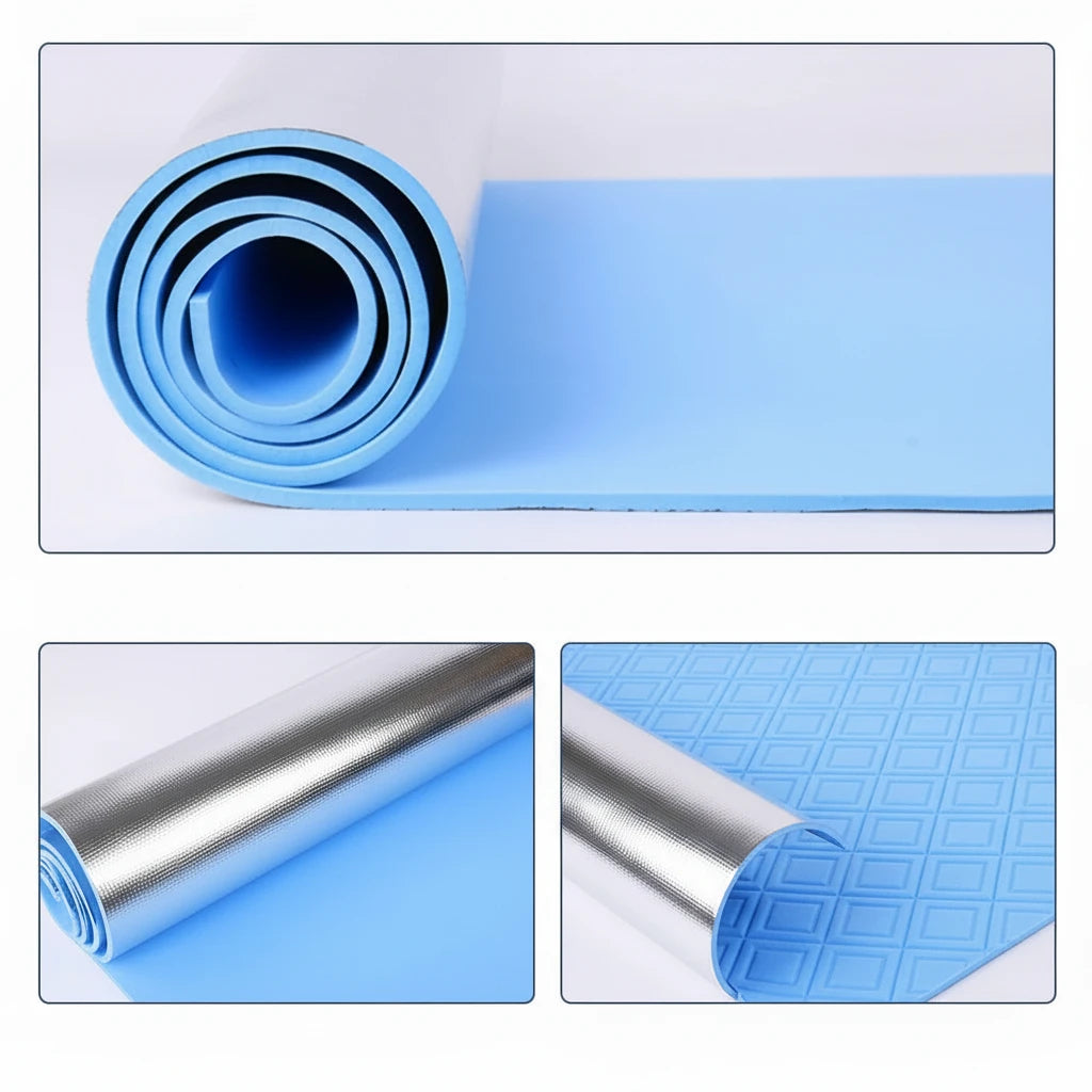 Waterproof Thickened Yoga & Fitness Mat – Aluminium Core