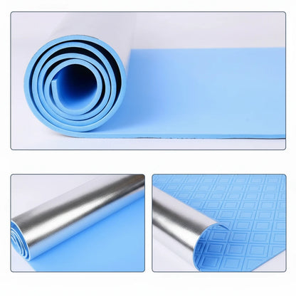 Waterproof Thickened Yoga & Fitness Mat – Aluminium Core