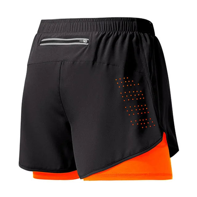 Men's Double-Layer Running Shorts – Premium Quick-Dry