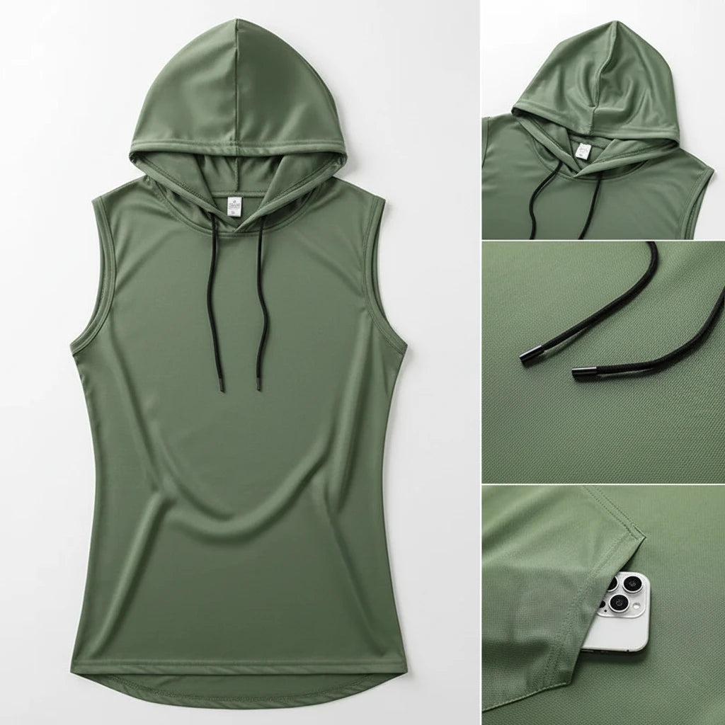 Quick-Dry Hoodie Tee – Premium Unisex Sport & Street