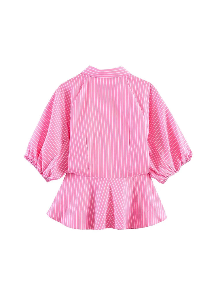 The Pink  Bubble Stripe Shirt