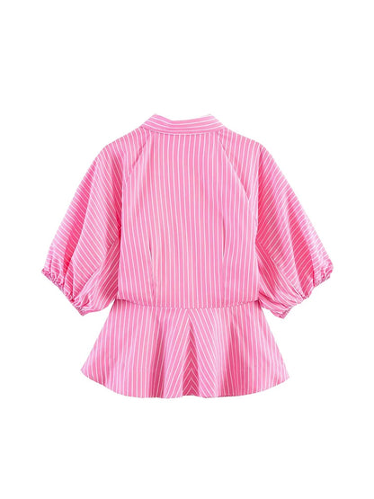 The Pink  Bubble Stripe Shirt