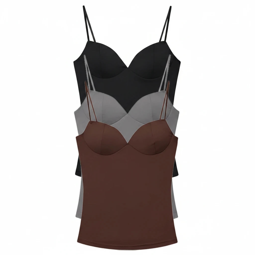 The Bordeaux Bustier Cami