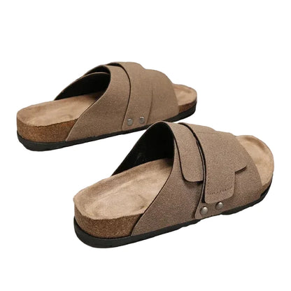 The Cork Suede Slide