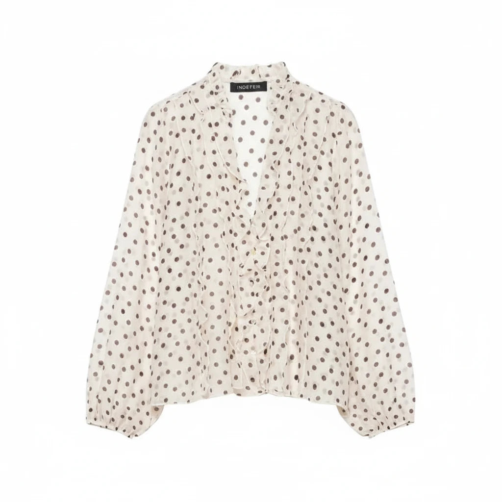 The Lantern Sleeve Chiffon Blouse