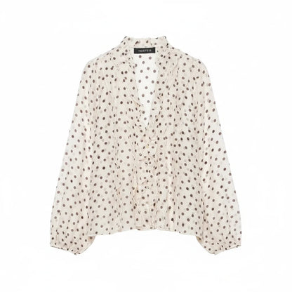 The Lantern Sleeve Chiffon Blouse