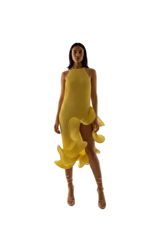 The Soleil Halter Maxi Dress