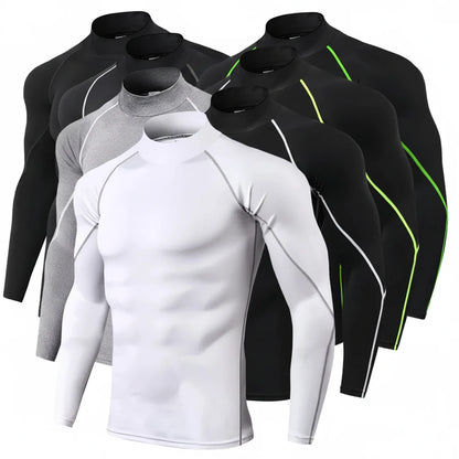 Men's Long Sleeve Compression Tee – Quick-Dry Performance Fit