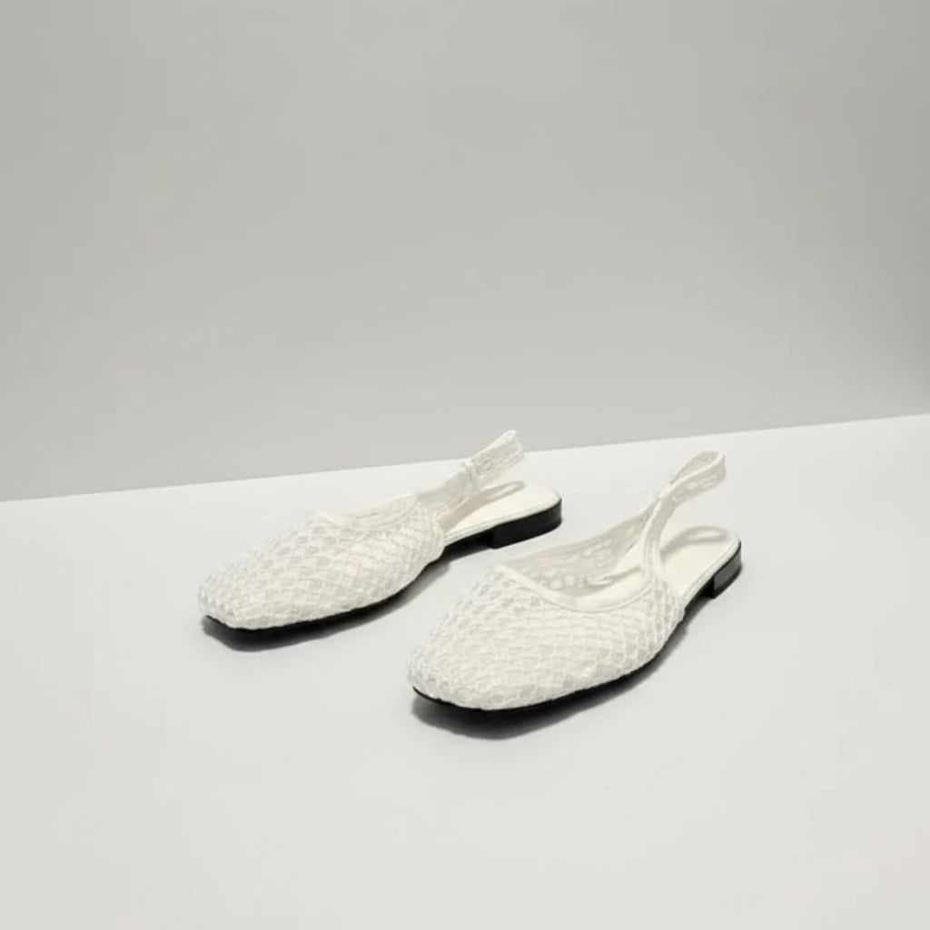 Woven Square Toe Sandals