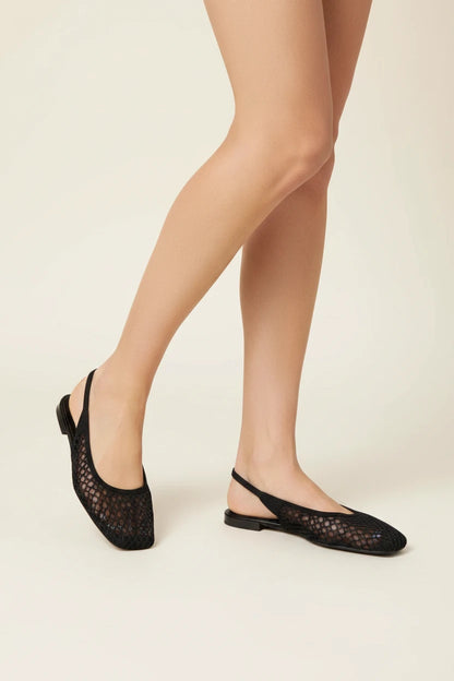 Woven Square Toe Sandals