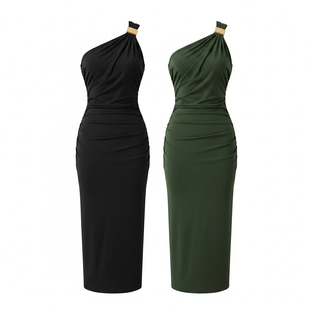 The Noir Corset Maxi Dress