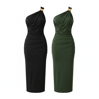 The Noir Corset Maxi Dress