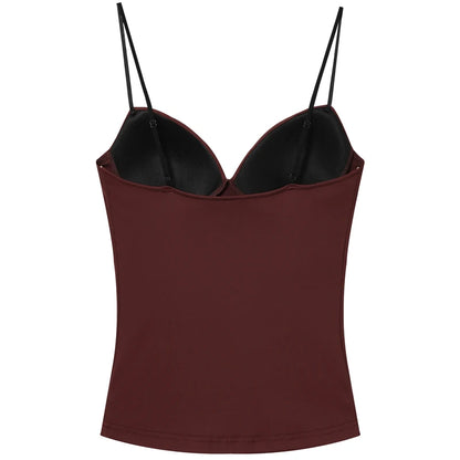 The Bordeaux Bustier Cami