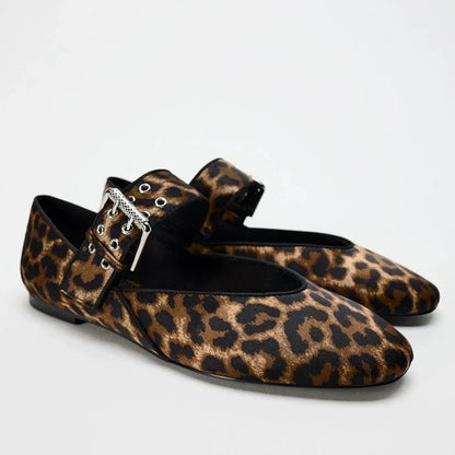 The Leopard Ballet Flat